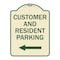 Signmission Reserved Parking Customer and Visitor Parking Heavy-Gauge Aluminum Sign, 24" x 18", TG-1824-23053 A-DES-TG-1824-23053 - alternate 1